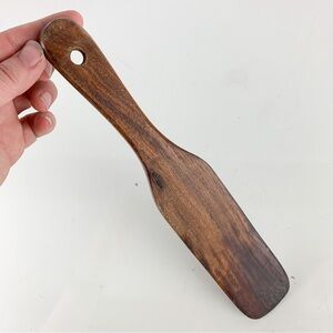 Antique Primitive Solid Wood Spurtle Style Spatula Vintage Kitchen Sourdough